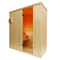 2 Person Traditional Sauna Cabin - 1860 x 730 x 1950mm - OS1030