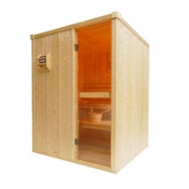 3 Person Traditional Sauna Cabin - 1560 x 1350 x 1950mm - OS2025
