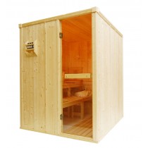 3 Person Traditional Sauna Cabin - 1560 x 1660 x 1950mm - OS2525