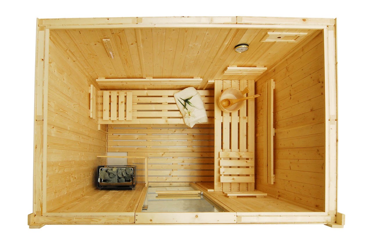 Sauna Cabina Portátil Seca Finlandesa Tradicional - AQUATERMICA