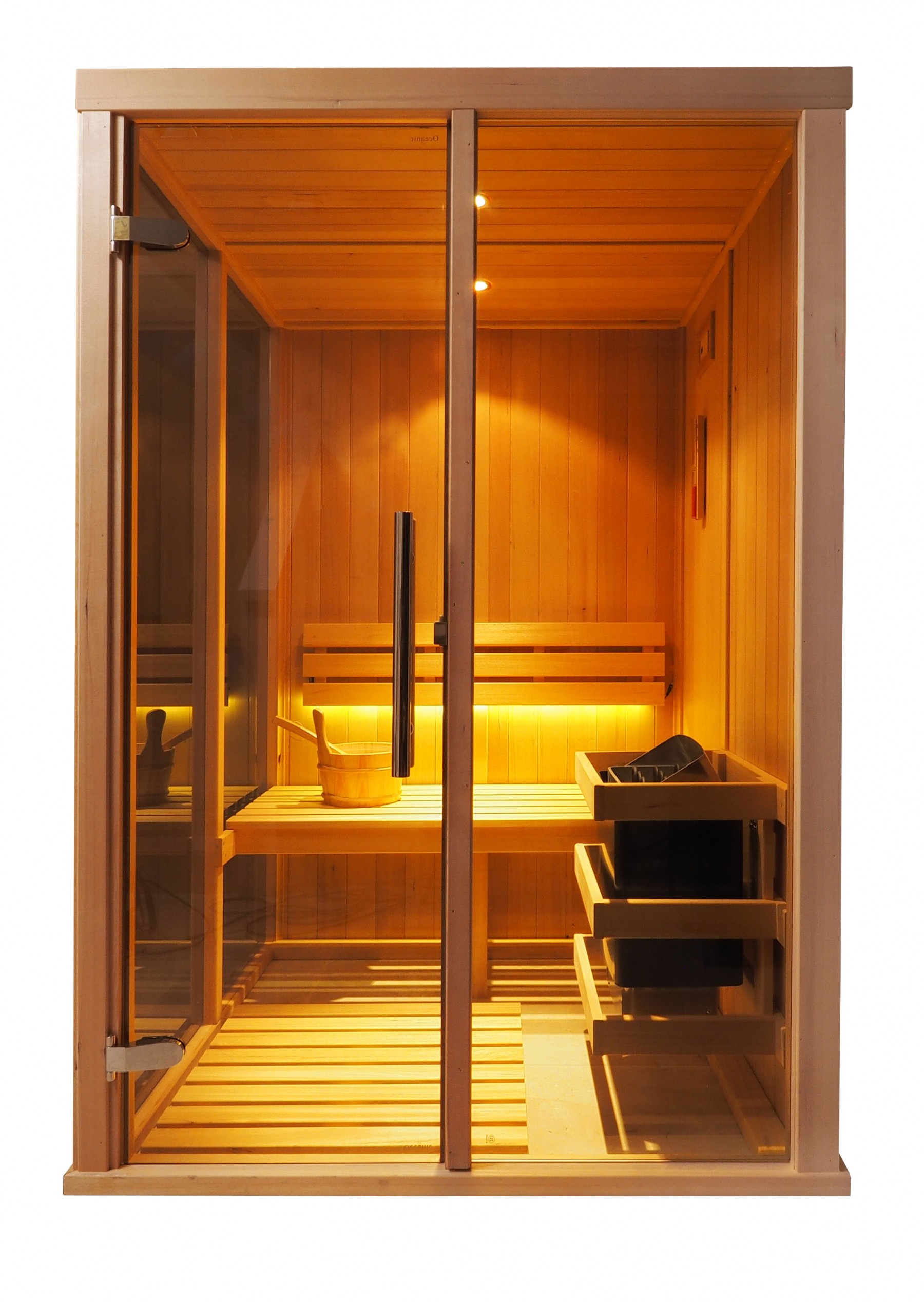 Sauna Cabina Portátil Seca Finlandesa Tradicional - AQUATERMICA