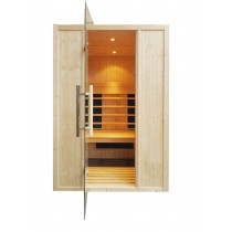 Pianta e layout panche della cabina sauna ad infrarossi Oceanic IR2020