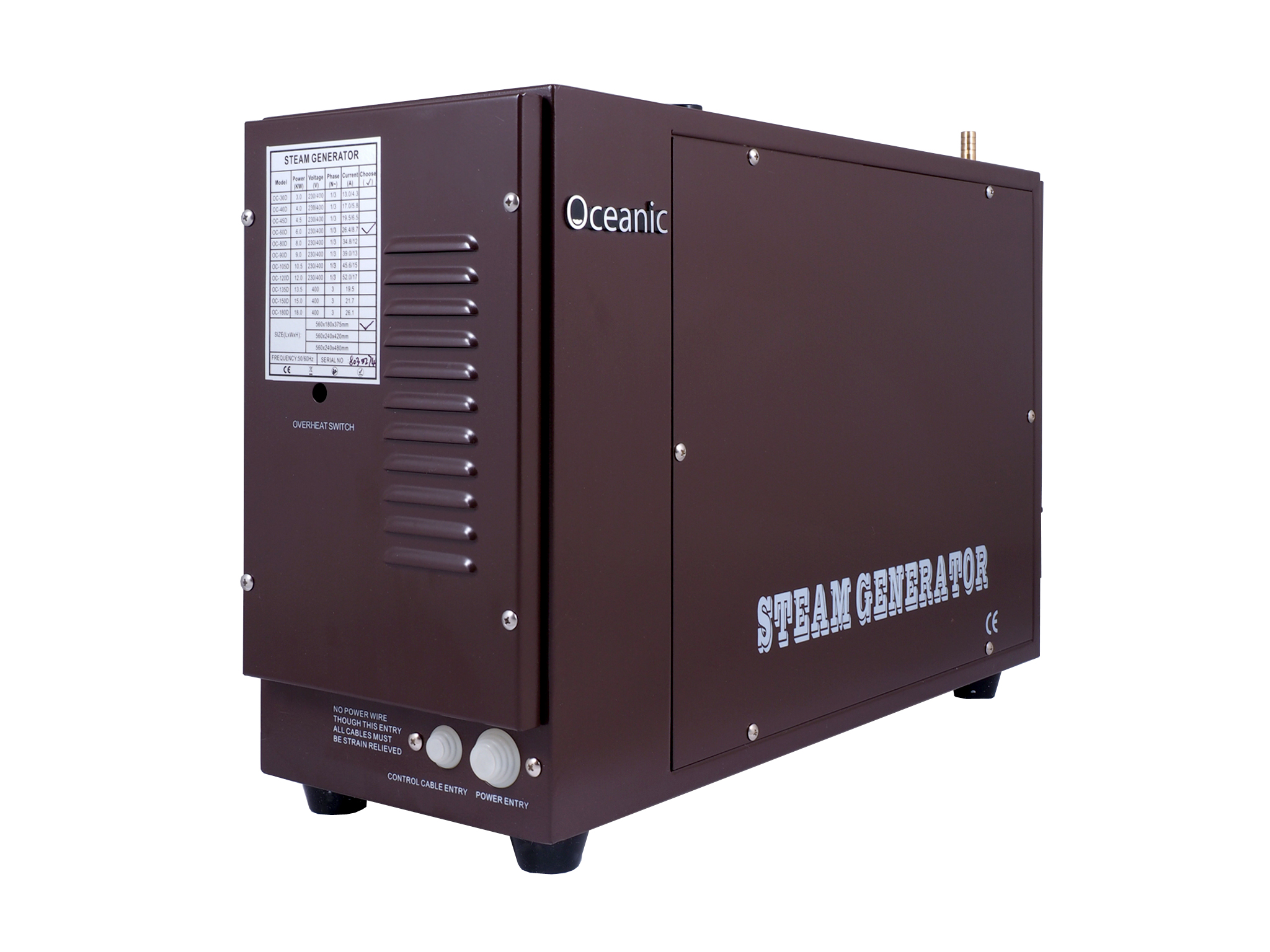 Générateur de vapeur commercial intensif OCD Oceanic